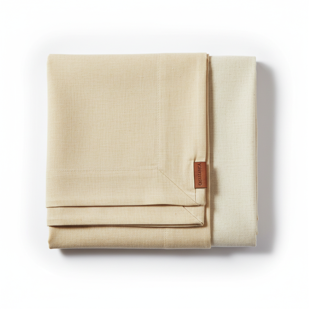 Ivory Linen-Cotton Sheet Set