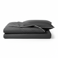 Charcoal Grey Piped Duvet Cover