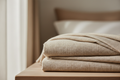 Complete luxury bedding bundle in neutral organic cotton tones