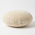 Cream Boucle Round Throw Pillow