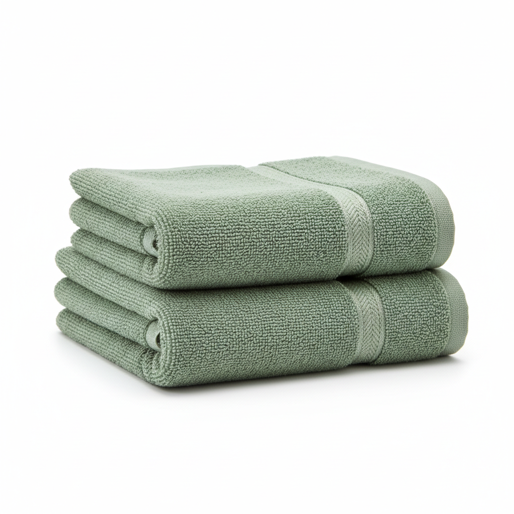 Sage Green Hand Towels Set of 2