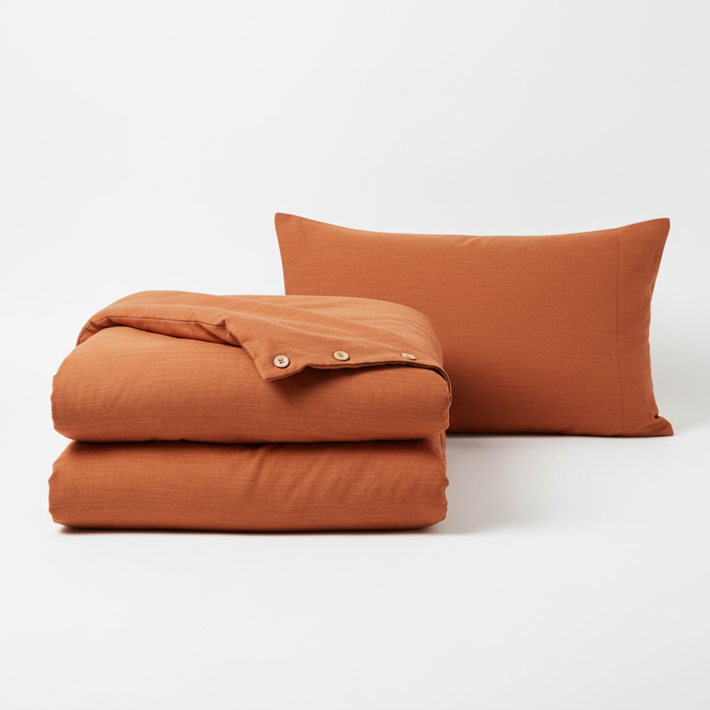 Terracotta Stripe Duvet Cover